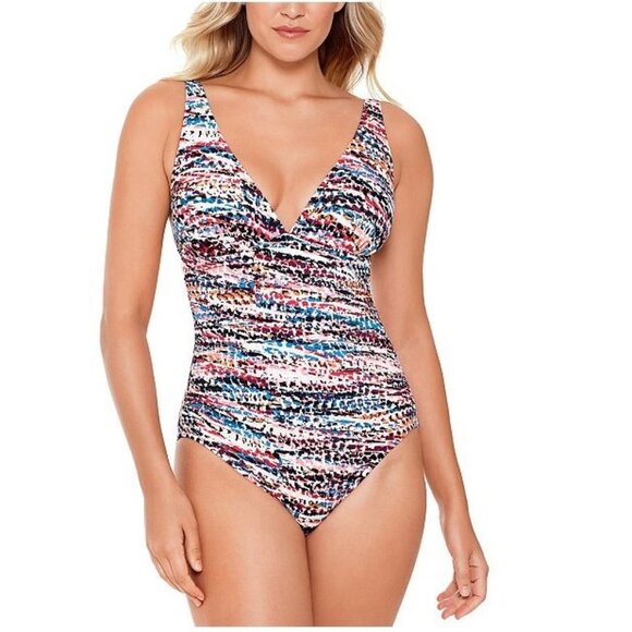 Swim Solutions Hot Rocks Tummy Control Swimsuit - Picture 1 of 9